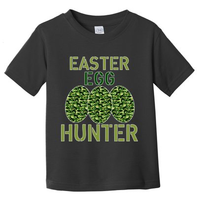 Easter Egg Hunter Camo Eggs Funny Egg Hunt Toddler T-Shirt