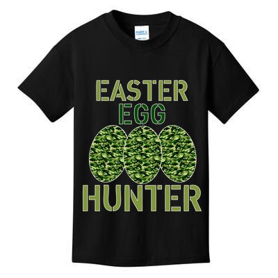 Easter Egg Hunter Camo Eggs Funny Egg Hunt Kids T-Shirt