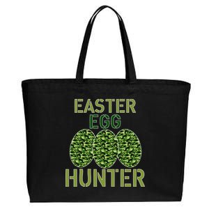 Easter Egg Hunter Camo Eggs Funny Egg Hunt Cotton Canvas Jumbo Tote