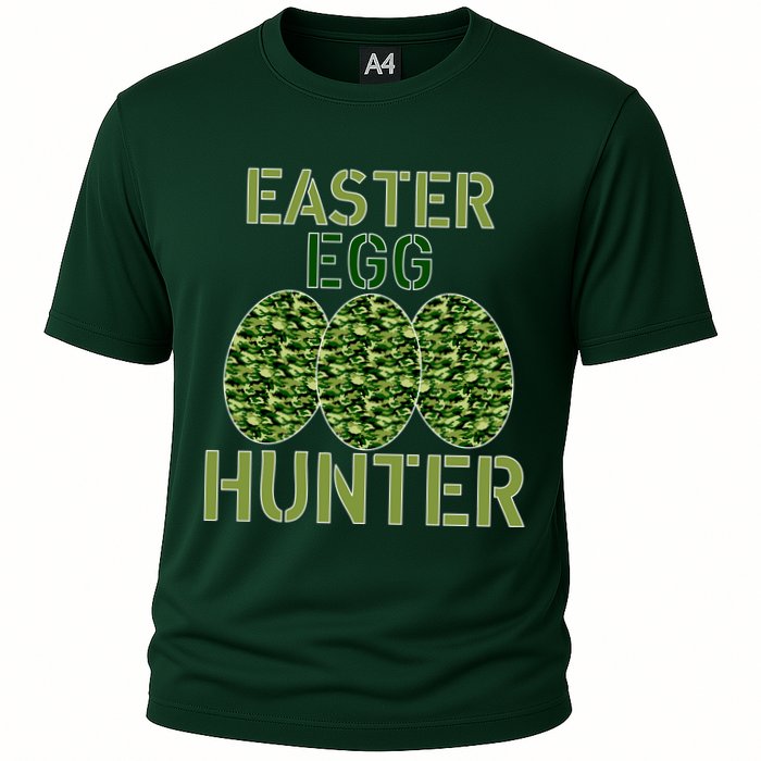 Easter Egg Hunter Camo Eggs Funny Egg Hunt Cooling Performance Crew T-Shirt
