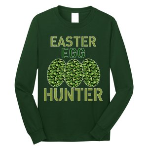 Easter Egg Hunter Camo Eggs Funny Egg Hunt Long Sleeve Shirt