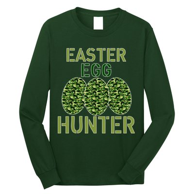 Easter Egg Hunter Camo Eggs Funny Egg Hunt Long Sleeve Shirt