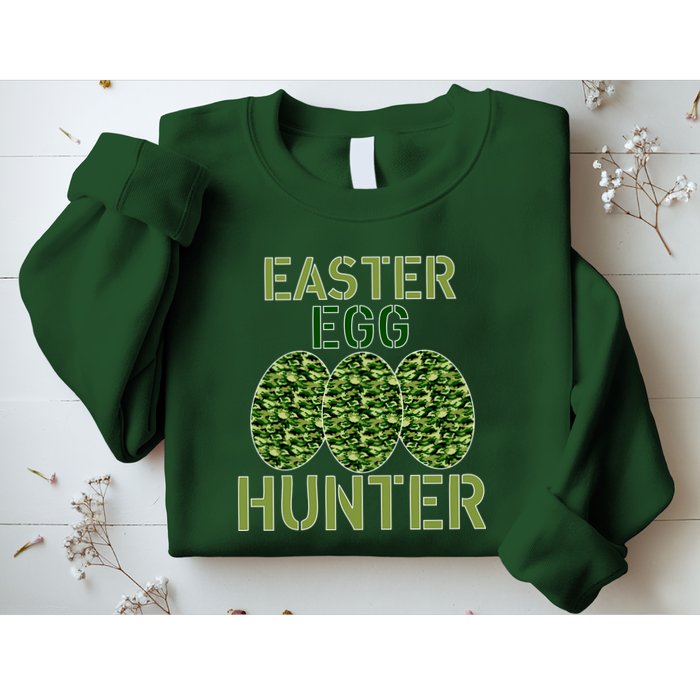 Easter Egg Hunter Camo Eggs Funny Egg Hunt Sweatshirt