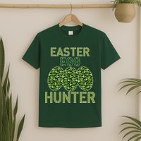 Easter Egg Hunter Camo Eggs Funny Egg Hunt T-Shirt