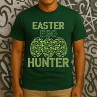 Easter Egg Hunter Camo Eggs Funny Egg Hunt T-Shirt