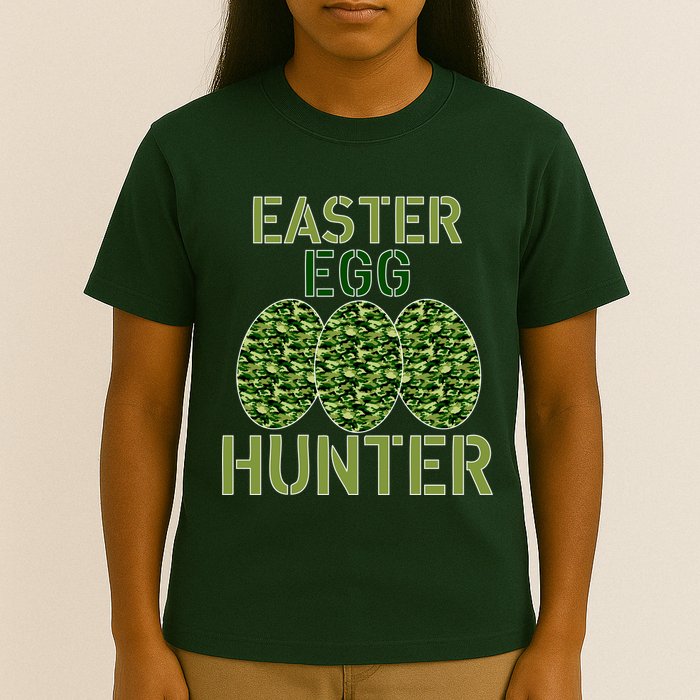 Easter Egg Hunter Camo Eggs Funny Egg Hunt T-Shirt