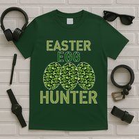Easter Egg Hunter Camo Eggs Funny Egg Hunt T-Shirt