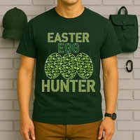 Easter Egg Hunter Camo Eggs Funny Egg Hunt T-Shirt