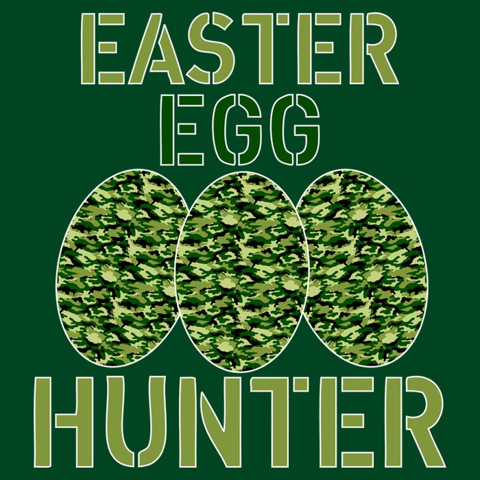 Easter Egg Hunter Camo Eggs Funny Egg Hunt T-Shirt