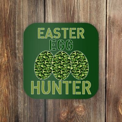 Easter Egg Hunter Camo Eggs Funny Egg Hunt Coaster