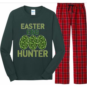 Easter Egg Hunter Camo Eggs Funny Egg Hunt Long Sleeve Pajama Set