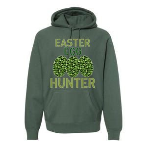 Easter Egg Hunter Camo Eggs Funny Egg Hunt Premium Hoodie