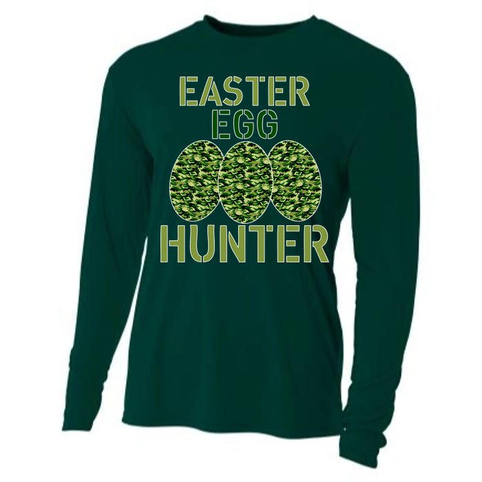 Easter Egg Hunter Camo Eggs Funny Egg Hunt Cooling Performance Long Sleeve Crew