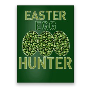 Easter Egg Hunter Camo Eggs Funny Egg Hunt Poster