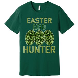 Easter Egg Hunter Camo Eggs Funny Egg Hunt Premium T-Shirt