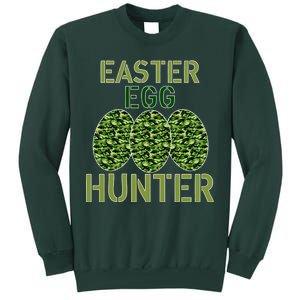 Easter Egg Hunter Camo Eggs Funny Egg Hunt Tall Sweatshirt