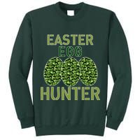 Easter Egg Hunter Camo Eggs Funny Egg Hunt Tall Sweatshirt