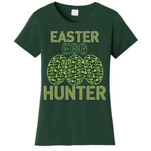 Easter Egg Hunter Camo Eggs Funny Egg Hunt Women's T-Shirt