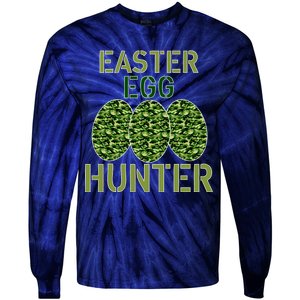 Easter Egg Hunter Camo Eggs Funny Egg Hunt Tie-Dye Long Sleeve Shirt