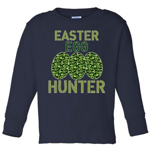 Easter Egg Hunter Camo Eggs Funny Egg Hunt Toddler Long Sleeve Shirt