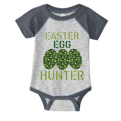 Easter Egg Hunter Camo Eggs Funny Egg Hunt Infant Baby Jersey Bodysuit
