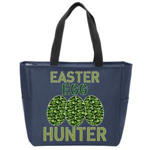 Easter Egg Hunter Camo Eggs Funny Egg Hunt Zip Tote Bag