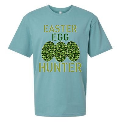 Easter Egg Hunter Camo Eggs Funny Egg Hunt Sueded Cloud Jersey T-Shirt