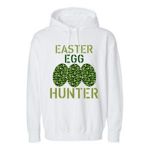 Easter Egg Hunter Camo Eggs Funny Egg Hunt Garment-Dyed Fleece Hoodie