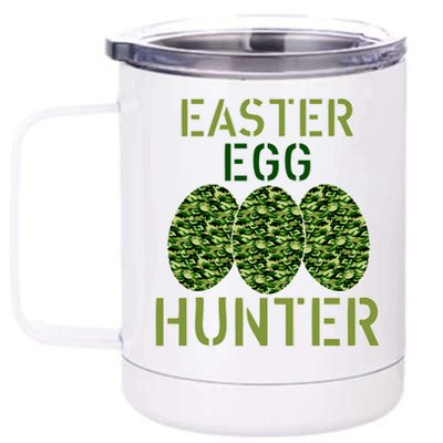 Easter Egg Hunter Camo Eggs Funny Egg Hunt 12 oz Stainless Steel Tumbler Cup