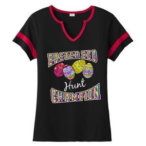 Easter Egg Hunting Champion Ladies Halftime Notch Neck Tee