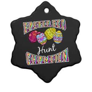 Easter Egg Hunting Champion Ceramic Star Ornament