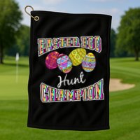 Easter Egg Hunting Champion Golf Towel