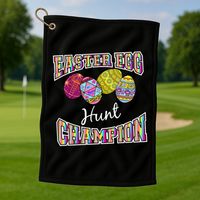 Easter Egg Hunting Champion Golf Towel