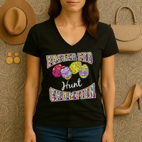Easter Egg Hunting Champion Women's V-Neck T-Shirt