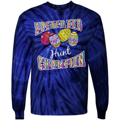 Easter Egg Hunting Champion Tie-Dye Long Sleeve Shirt