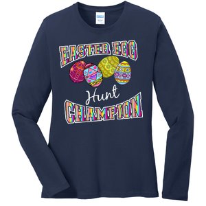 Easter Egg Hunting Champion Ladies Long Sleeve Shirt