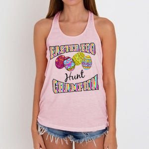 Easter Egg Hunting Champion Women's Knotted Racerback Tank