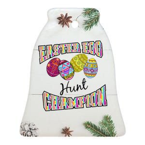 Easter Egg Hunting Champion Ceramic Bell Ornament