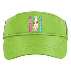 Easter Egg Tie & Suspenders Adult Drive Performance Visor