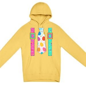 Easter Egg Tie & Suspenders Premium Pullover Hoodie