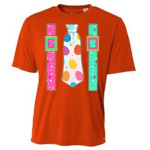 Easter Egg Tie & Suspenders Cooling Performance Crew T-Shirt