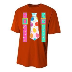 Easter Egg Tie & Suspenders Performance Sprint T-Shirt