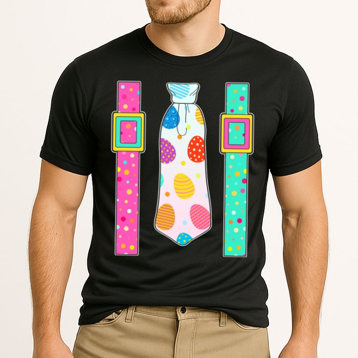 Easter Egg Tie & Suspenders Cooling Performance Crew T-Shirt