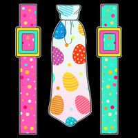 Easter Egg Tie & Suspenders Cooling Performance Crew T-Shirt