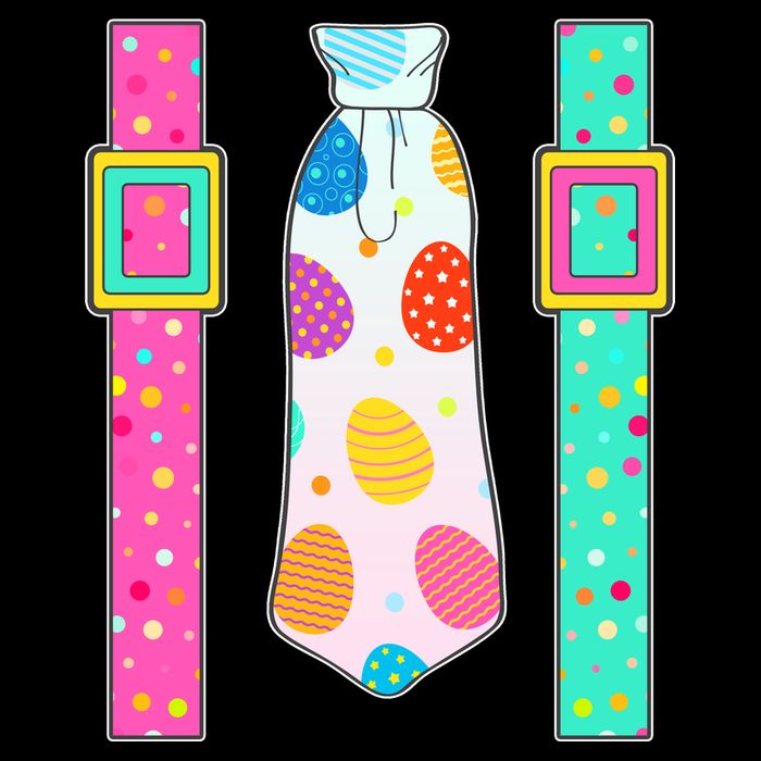 Easter Egg Tie & Suspenders Cooling Performance Crew T-Shirt