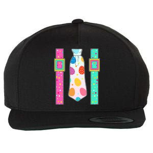 Easter Egg Tie & Suspenders Wool Snapback Cap