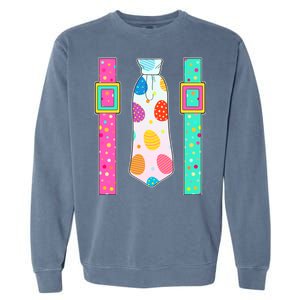 Easter Egg Tie & Suspenders Garment-Dyed Sweatshirt