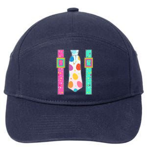 Easter Egg Tie & Suspenders 7-Panel Snapback Hat