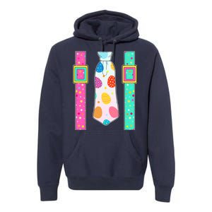 Easter Egg Tie & Suspenders Premium Hoodie