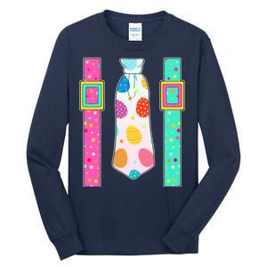 Easter Egg Tie & Suspenders Tall Long Sleeve T-Shirt